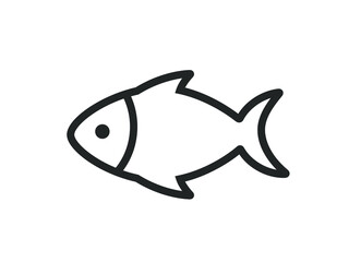 Fish icon. Fish vector illustration. 