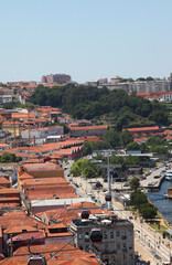 Sights and scenes of Porto in Portugal, featuring buildings, river and roads