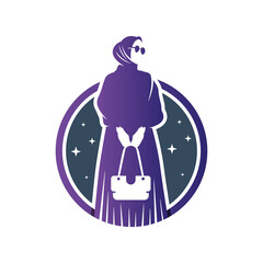 Muslim hijab fashion logo