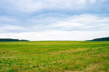 Rural beautiful european landscape summer without people