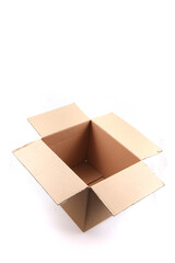 empty open cardboard box