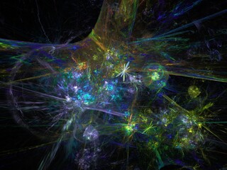 Imaginatory fractal background Image