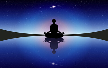 瞑想マインドフルネス座禅イメージ