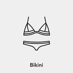 bikini icon vector sign symbol