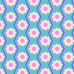 Flower pattern vector, pattern abstract vector background. Modern stylish texture.
