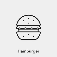 hamburger icon vector sign symbol