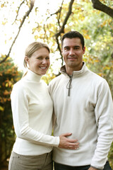 Fototapeta premium Couple smiling at the camera