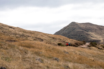 The desert surface of he popular trekking, hiking and walking  trail in Madeira - the most eastern point of the island called Ponta de Sao Lourenco