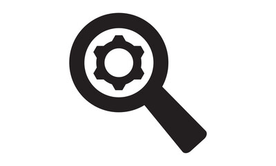Search engine optimization icon, vector graphics 