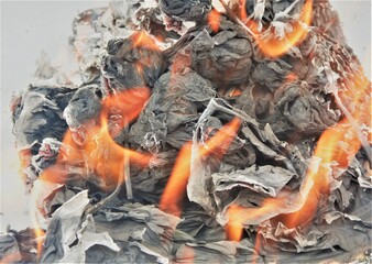 paper is burning