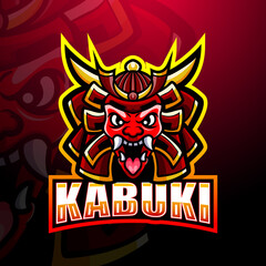 Kabuki mascot esport logo design