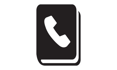 Phone book icon. vector graphics 