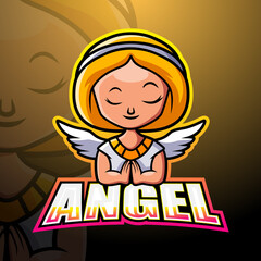 Angel mascot esport logo design © frescostudio
