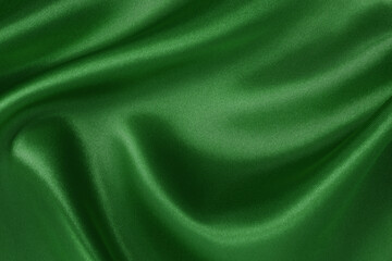 Dark green fabric cloth texture for background and design art work, beautiful crumpled pattern of...