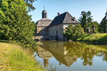 Obraz premium Barockes Wasserschloss Westerwinkel bei Ascheberg in Nordrhein-Westfalen