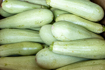squash laid out on display for sale in a seller's market