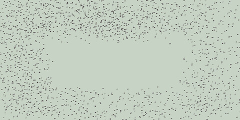 Black dots on a green light background. Little peas, background. Vector illustration