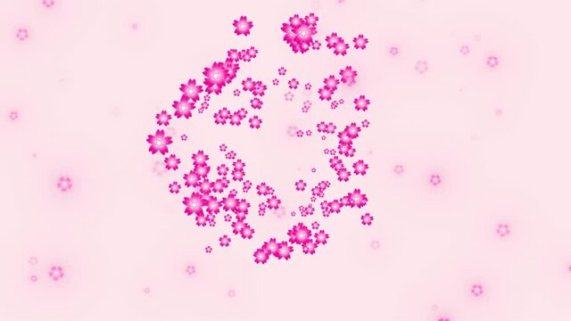 pink flowers in circle shape formation,can use for wedding, valentines, or any romantic purpose