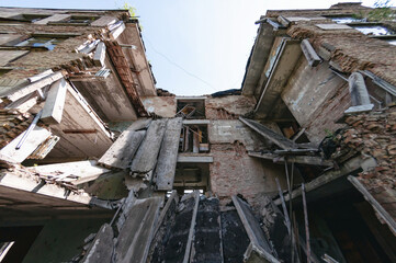 School classroom in Prypiat, Chernobyl exclusion Zone. Chernobyl Nuclear Power Plant Zone of Alienation in Ukraine