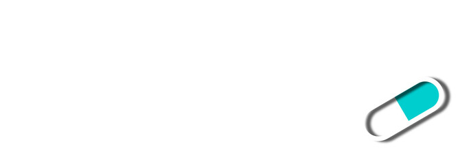 medical background concept banner on white 