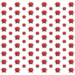 seamless pattern with red monster