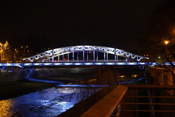 Fototapeta na wymiar Milos Sykora Bridge in Ostrava