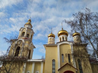 Obraz premium church, architecture, interior, cathedral, arch, ceiling, religion, building, old, column, europe, spain, gothic, art, ancient, monument, stone, museum, window, saint, dome, corridor, medieval, travel