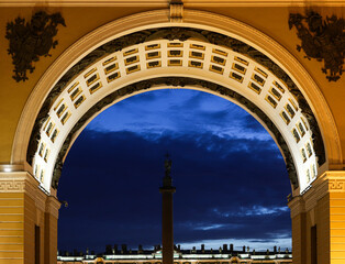 Fototapeta premium beautiful architecture of a European city during the white nights