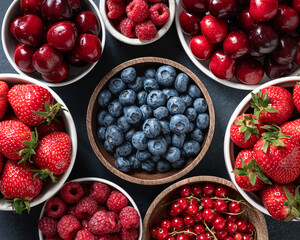 Various fresh summer berries