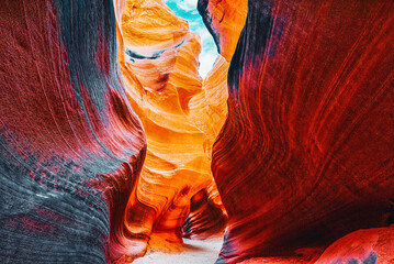 Antelope Canyon is a slot canyon in the American Southwest. © BRIAN_KINNEY