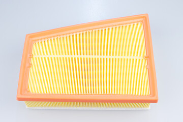 car air filter on a white background.