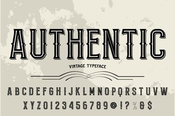 vintage font, alphabet typeface vector, alphabet lettering white style background