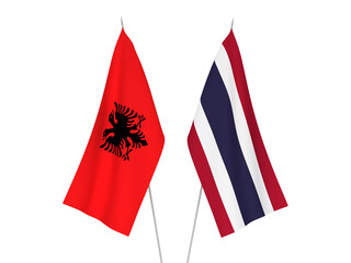 Thailand and Albania flags