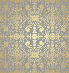 wedding card design, paisley floral pattern , India	