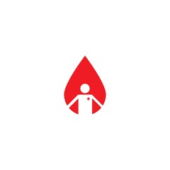 Blood ilustration logo vector