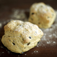 Close up of the Olive Ciabatta Roll
