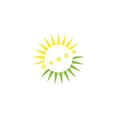 sun ilustration logo vector icon