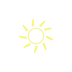 sun ilustration logo vector icon