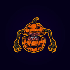 Pumpkin Halloween Illustration