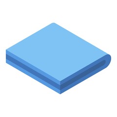 Textile material icon. Isometric of textile material vector icon for web design isolated on white background