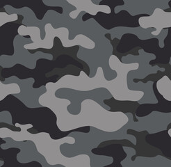 
Camouflage Seamless Pattern Military Camo Gray Army Pattern Print