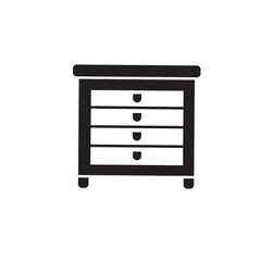 drawer icon vector