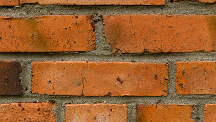 Wet brick wall. Texture for background.