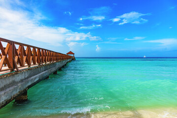 pier gazebo at sea