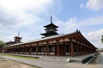 梅雨の晴れ間の薬師寺