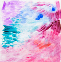 Abstract watercolor on a light background
