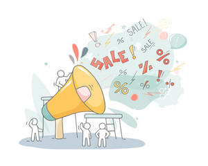 teamwork and big loudspeaker