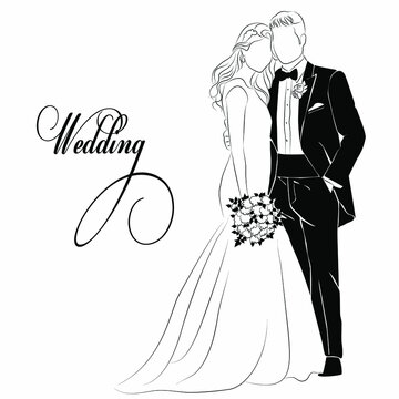 22 712 Best Bride And Groom Drawing Images Stock Photos Vectors Adobe Stock