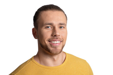 Fototapeta premium Bliska portret przystojny mężczyzna