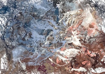 abstract psychedelic background watercolor stylization from colored chaotic brush strokes of different sizes and blurry spots of paint